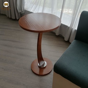 【免運】圓形茶几 茶几組合 客廳茶几法式原木中古圓桌網紅茶幾迷你床邊桌子家用角幾小桌子優選/附發票 售後保障 工廠直銷 j18