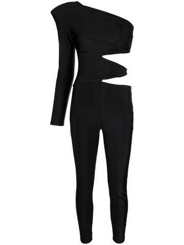 Kalmanovich - cut-out jumpsuit - women - Polyester/Spandex/Elastane - M - Black