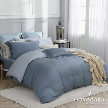 HOYACASA 60支天絲被套床包組｜迷霧暮光｜法式簡約｜(單人/雙人/加大/特大)