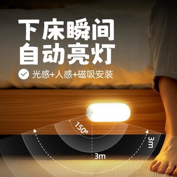 臺灣出貨✈️【可開發票】Lyridz裏睿智能人體自動感應燈夜間廁所臥室樓梯過道充電小夜燈