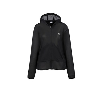 FILA GOLF 女針織涼感外套-黑色 5JKA-2107-BK