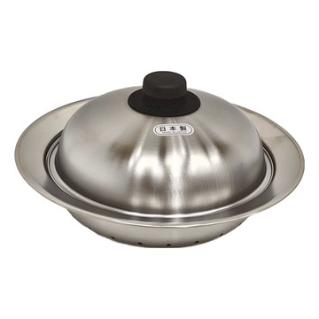YOSHIKAWA 吉川 日本18-8不銹鋼附蓋蒸煮盤 湯鍋專用型 20-22cm適用  1個