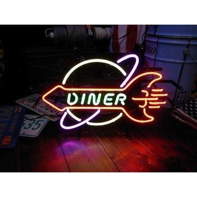 ネオンサイン DINER ネオン管 ネオンライト 店舗照明 ガレージ