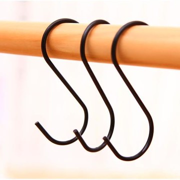 E.City_免釘多功能不鏽鋼門後S型掛勾(9入)