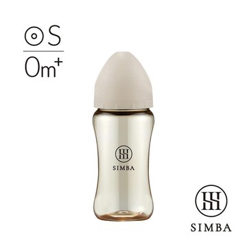 小獅王辛巴 蘊蜜鉑金PPSU寬口防脹氣奶瓶(270ml)-新生適用(SW6142杏茶) 390元