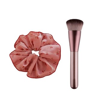 媚比琳 贈品賣場(請勿下單) 櫻桃紅格子髮圈+粉底刷 (0元加購) | 官方旗艦店