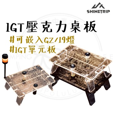 IGT 壓克力迷你桌 【露營中毒本鋪】IGT桌板 單元板 桌板 導光桌 發光板 高透桌板 露營桌 露營 戶外 山趣