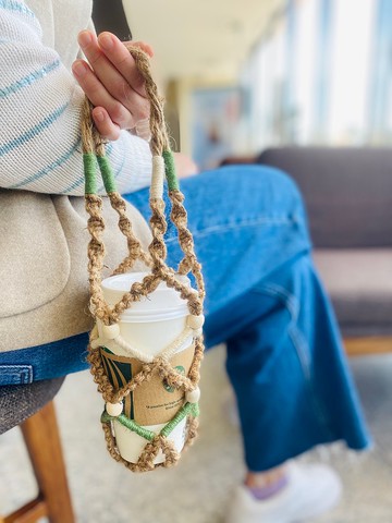 麻繩編織飲料袋C
