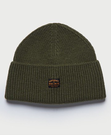 Superdry Men's Men's Radar Beanie Green / Surplus Goods Olive - Size: 1SIZE