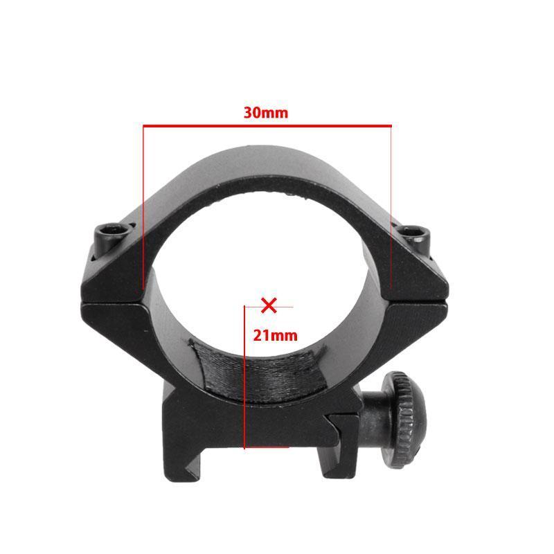 マウントリング リング径 30mm ベース対応幅 20mm ロー ミドル スコープ スコープマウント エアガン サバゲー