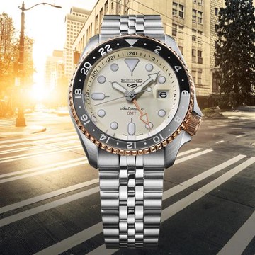 SEIKO精工 5 Sports系列 SKX 亞洲限量 GMT機械腕錶 4R34-00N0S/SSK046K1