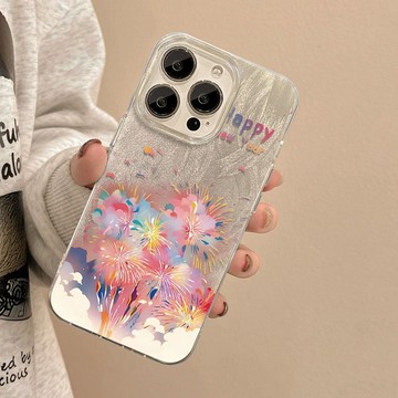免運+隔日🚚iphone手機殼/絢爛煙花/適用於蘋果17promax 16Pro 15plus 14 13 12 11