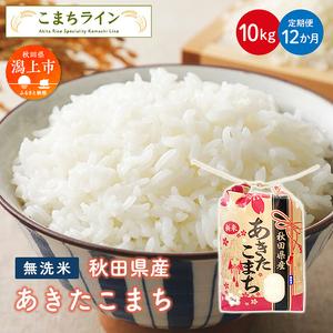 ふるさと納税 令和5年産 秋田県産 あきたこまち10kg(5kg×2袋)×12か月 秋田県潟上市