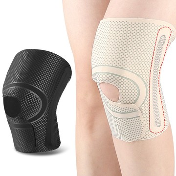 大友los2342薄款透氣半月板隱形護膝運動跑步散步彈簧支撐固定可內穿護膝蓋