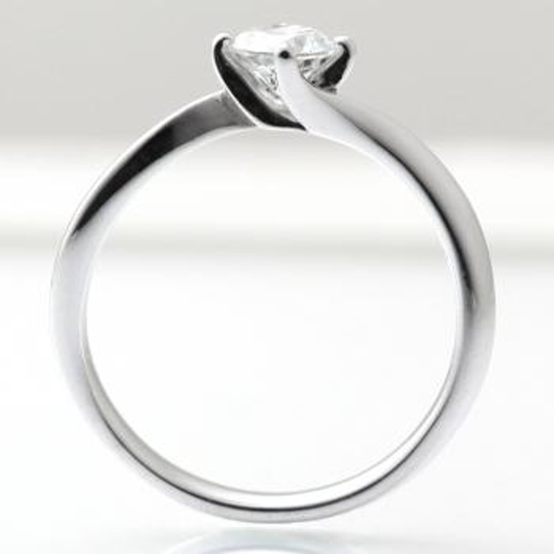 婚約指輪 エンゲージリング ダイヤモンド 0.4ct プラチナ GIA鑑定書付