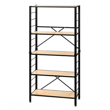 [COSCO代購6] 促銷到2月28號 D155136 IRIS OHYAMA 萬能摺疊層架 5層 原木色#KRSR-5