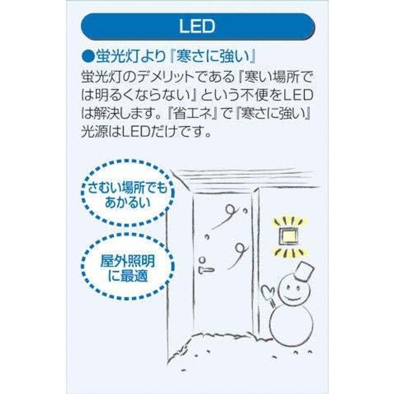 daiko 大光電機 アウトドアアプローチ灯 LED内蔵 LED 2W 電球色 DWP