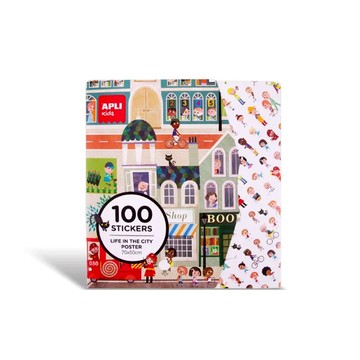 西班牙 APLI - 情境式海報貼紙遊戲-都會遊樂園-0019430