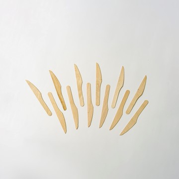 【樺木餐具/環保餐具】刀子 | 12入組 | 仁舟淨塑