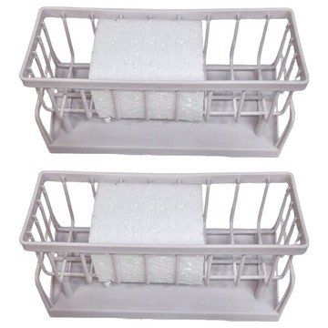 水槽瀝水架 基礎帶桿款 加厚ABS材質 - 黑色/槍灰色/白色  2個