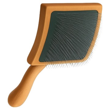 Chris Christensen 克莉絲汀森 Mark VII波浪木柄曲背氣墊針梳  1個  原木色