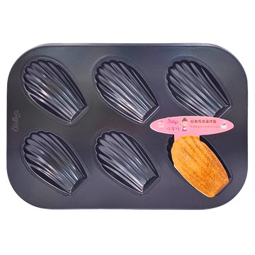 Betty's 焙蒂絲 六連瑪德蓮烤盤 BP7005  1個  26.5 x 18.3 x 1.7cm