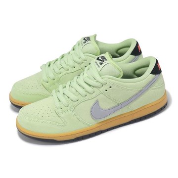 Nike 滑板鞋 SB Dunk Low Pro PRM 男鞋 綠 灰 麂皮 撞色 休閒鞋 HQ1626-300