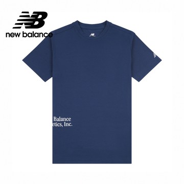 【New Balance】 NB 童裝短袖上衣_男性_深藍色_LAKB0266NNY