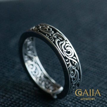 S925。古典紋 銀戒 | GO