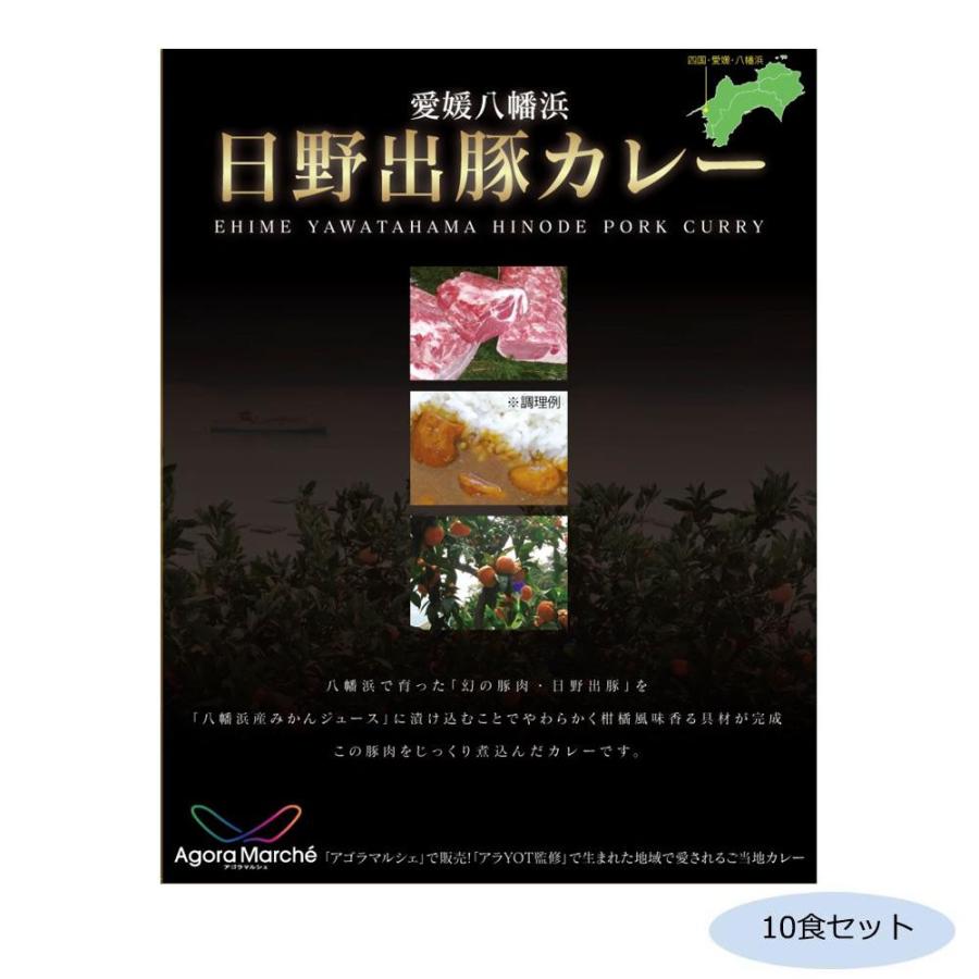 ご当地カレー 愛媛 八幡浜日野出豚カレー 10食セット 代引き不可