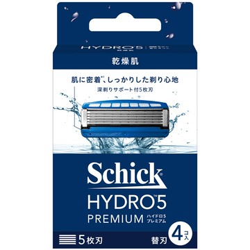 舒適 水次元5 PREMIUM 刮鬍刀片 4入