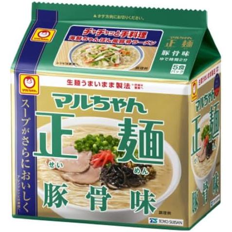 東水 マルちゃん 正麺 豚骨味 89g*5 18個入