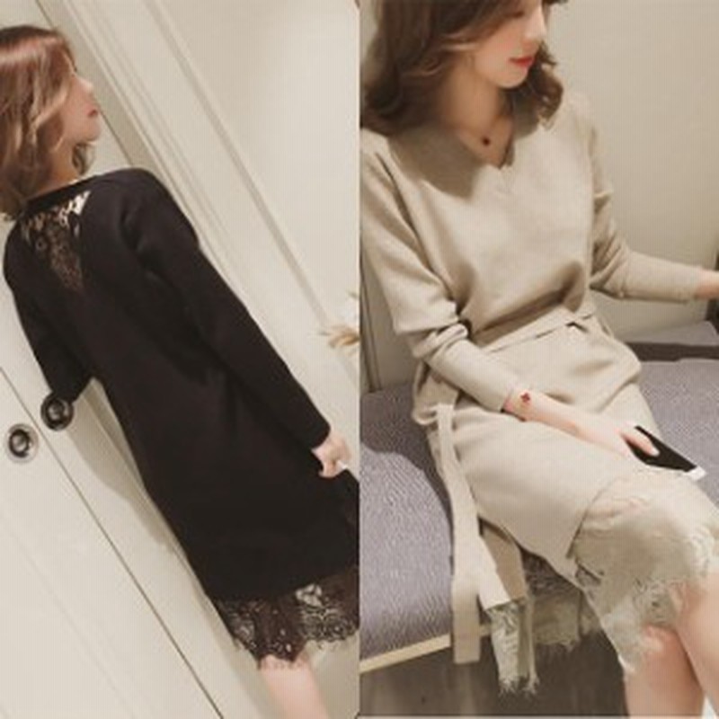 ワンピース ミディ丈 ひざ下丈 レース 黒 ベージュ 2 4xl 大きいサイズ 2965 通販 Lineポイント最大get Lineショッピング