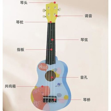 現貨新款21木制樂器尤克里里兒童款音樂啟蒙玩具迷你早教演奏