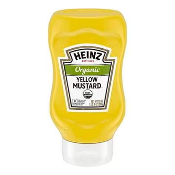 亨氏 有機黃芥末醬 566公克 X 2瓶