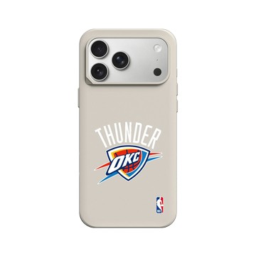 iPhone 17 Pro Max SolidX 貝殼灰 - NBA - Logo-奧克拉荷馬市雷霆 Oklahoma City Thunder - Light