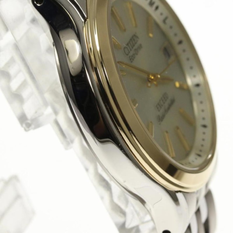 ☆極美品【CITIZEN】シチズン エクシード エコドライブ H111-T013635 ソーラー電波 メンズ【ev10】 | LINEブランドカタログ