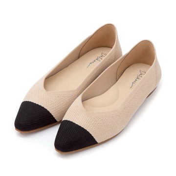 D+AF 【3D零感雲織鞋】小V口尖頭通勤包鞋