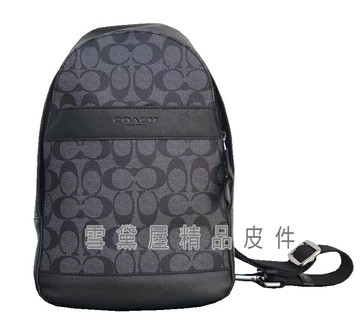 限時 滿3千賺10%點數↘ | ~雪黛屋~COACH 單後背包小容量外出休閒國際正版保證進口防水防刮皮革附品證購證塵套提袋等10-15日C720431