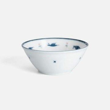 DAITOUA 陶瓷碗11cm 飛鳥白