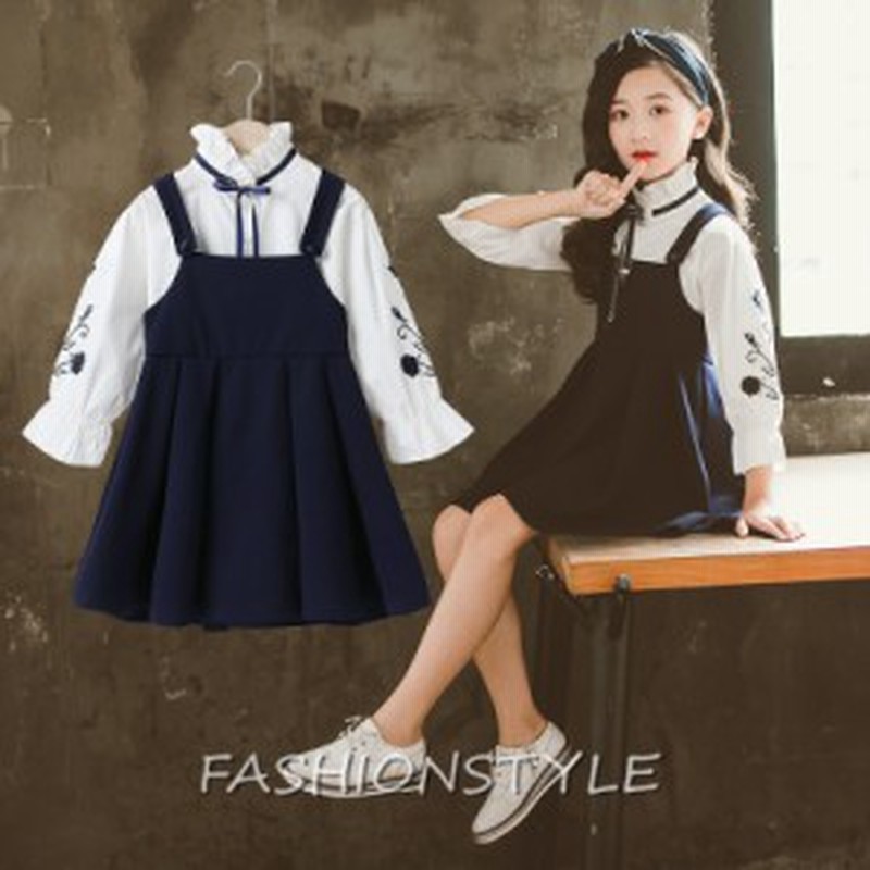 子供セットアップ 女の子 キッズセットアップ ワンピース 七分袖シャツ ブラウス 子供服 キッズ シャツ 2点セット 秋物 花柄 通販 Lineポイント最大1 0 Get Lineショッピング
