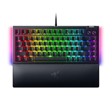 Razer 黑寡婦蜘幻彩版鍵盤 V4 75%  黑色  RZ03-05001500-R3T1  橘軸