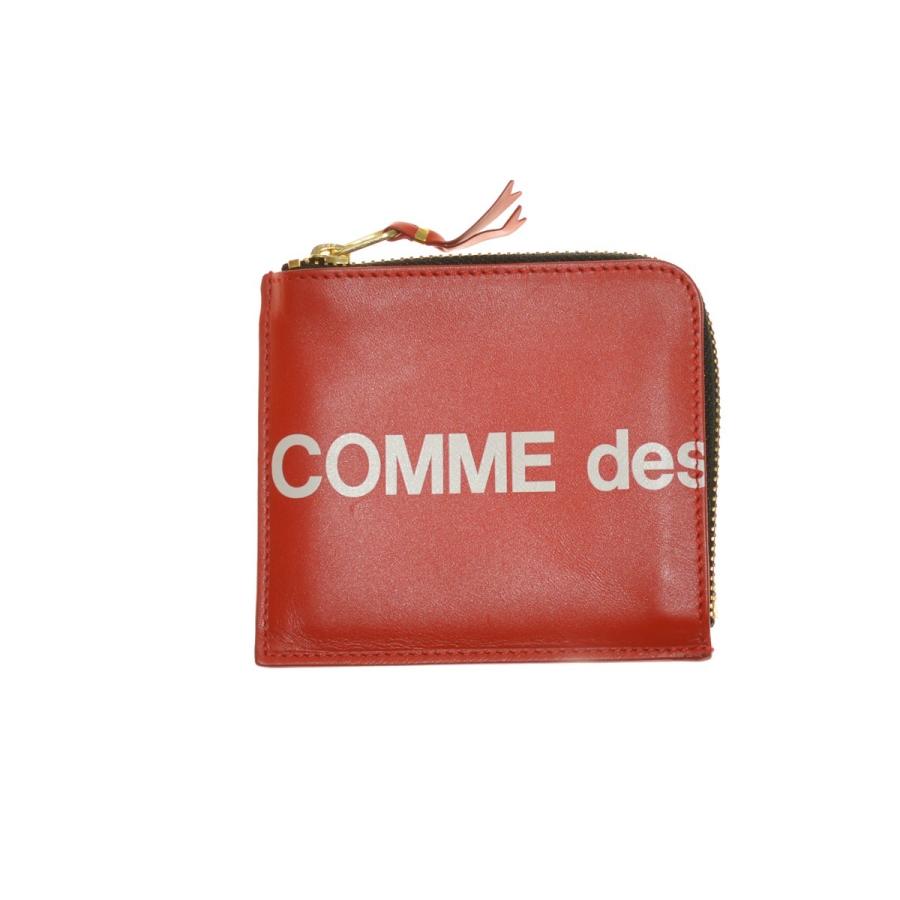 COMME Des GARCONS CDG Huge Logo Wallet 財布 8Z-T031-051-2-1 レッド