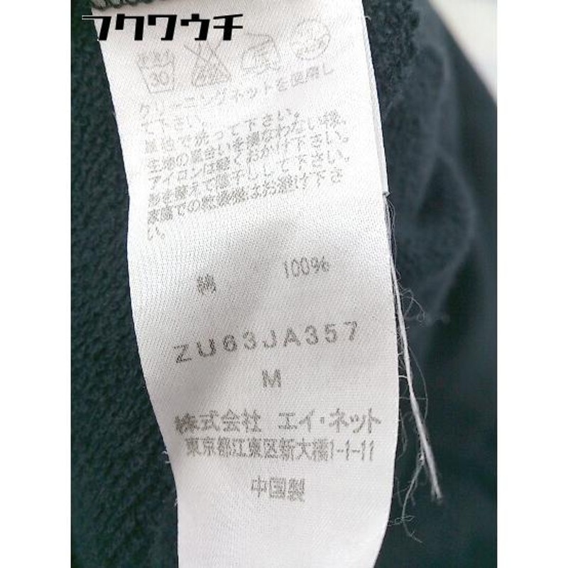 □ ZUCCa ズッカ 長袖 ロングパーカー サイズM ブラック レディース