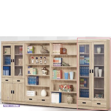 AS DESIGN 雅司家具-卡拉原切橡木2.6尺下抽書櫥-79.5*32*184.5cm