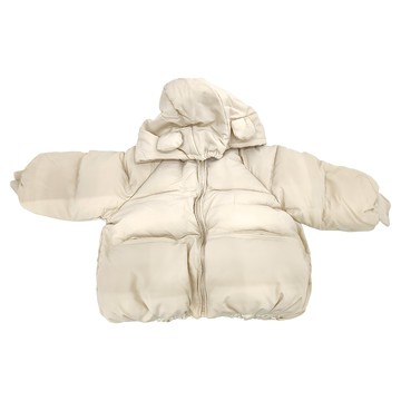 愛北鼻 兒童韓版小熊外套 象牙白  100(100~110cm)