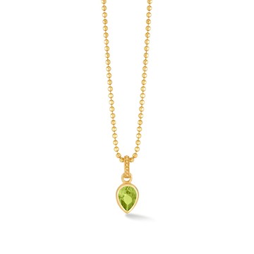 Peridot Peardrop Necklace