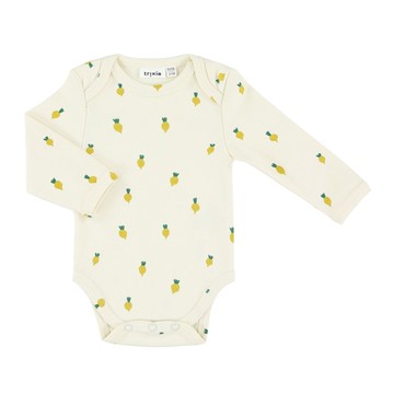 比利時 Trixie - 有機棉長袖包屁衣-活力蘿蔔 ((86-92cm))