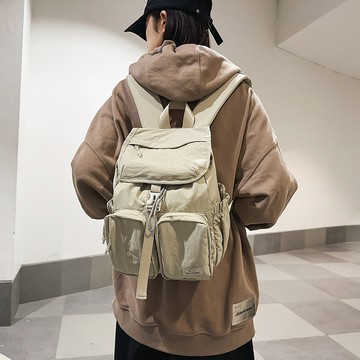 日系復古雙肩包女2025新款大容量旅行揹包男大學生休閒簡約書包潮
