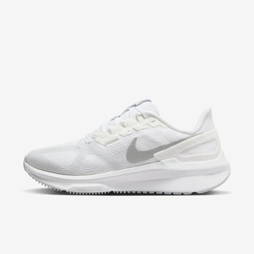 Nike W Air Zoom Structure 25 [DJ7884-101] 女 慢跑鞋 路跑 支撐 緩震 白銀